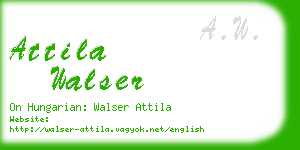 attila walser business card